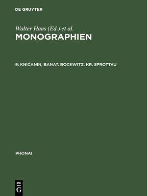 cover image of Knićanin, Banat. Bockwitz, Kr. Sprottau